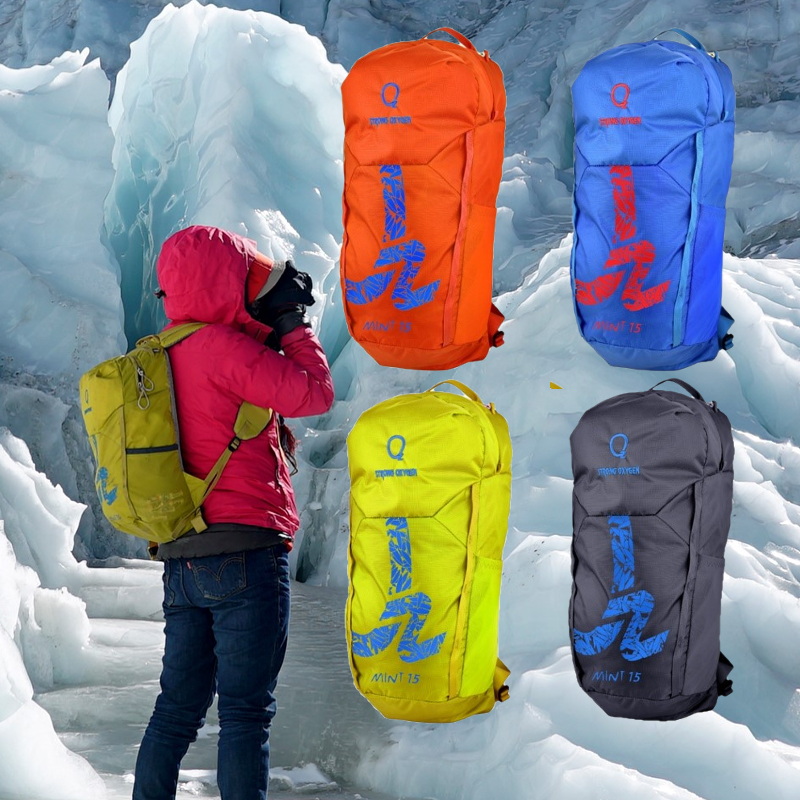 Strong oxygen backpack 15 liters of mountaineering package shoulder outdoor hiking travel to the city commute