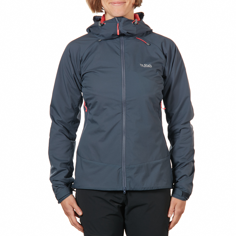 RAB British women's hooded soft shell warm jacket outdoor sports climbing mountaineering breathable QVR-60 jacket