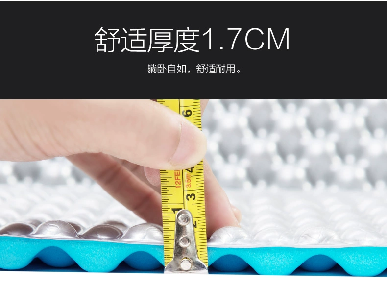 Mu Gaodi cắm trại ngoài trời có thể gập lại dày lên dã ngoại mat không thấm nước máng trứng yến đơn - Thảm chống ẩm / Mat / Gối thảm xốp