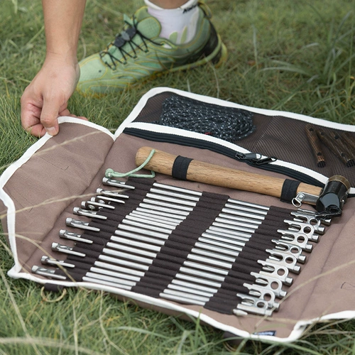 Палатка, дорожная сумка для хранения, аксессуар для сумки для кемпинга, портативный молоток, коробочка для хранения