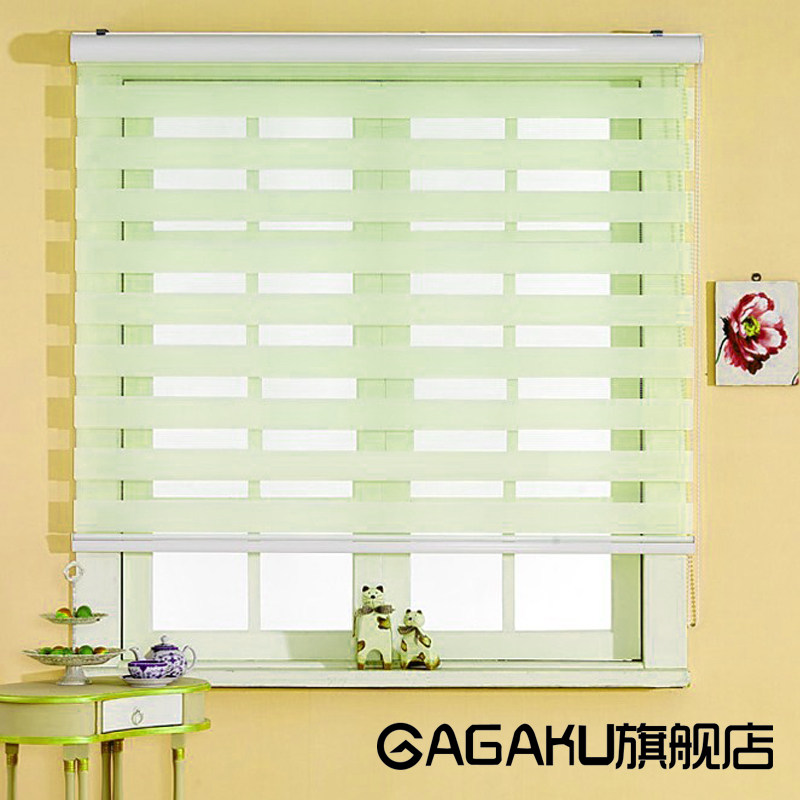 gagaku Korean thickened roller curtain Soft yarn curtain Double shutters Balcony shading powder room Bathroom waterproof