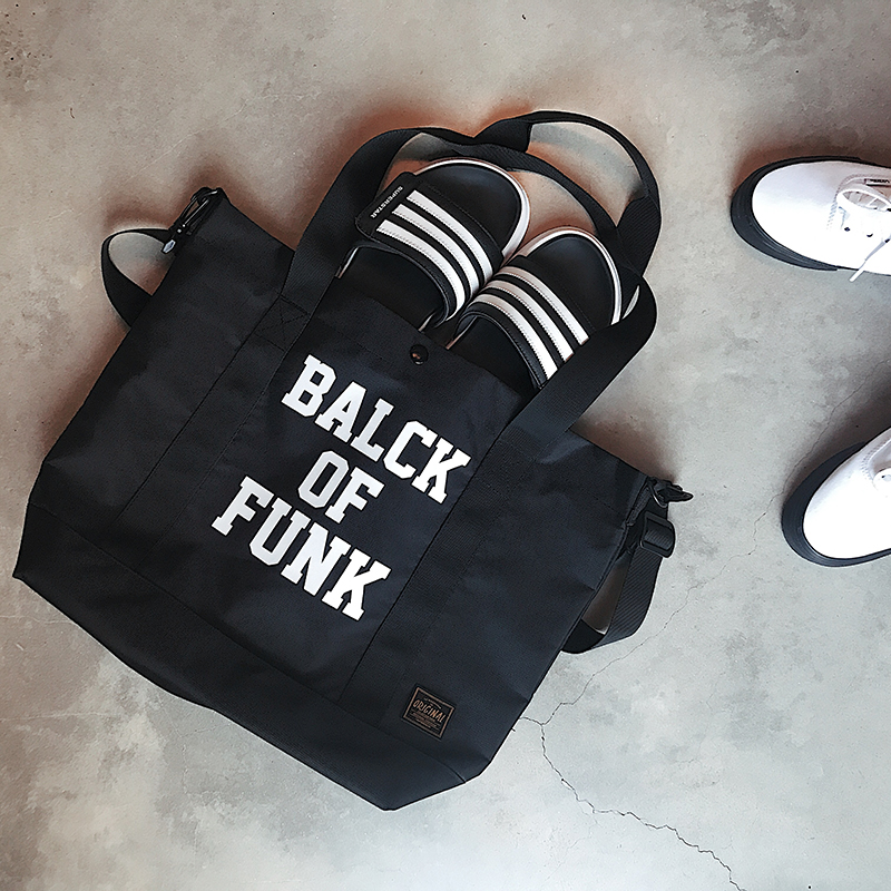 Men's and women's Japanese and Korean style canvas bag tote bag simple cross-body bag trend student youth hand tote bag shoulder bag