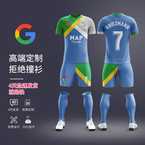 Football team uniform mens custom summer team competition training suit childrens football sports suit full body printing