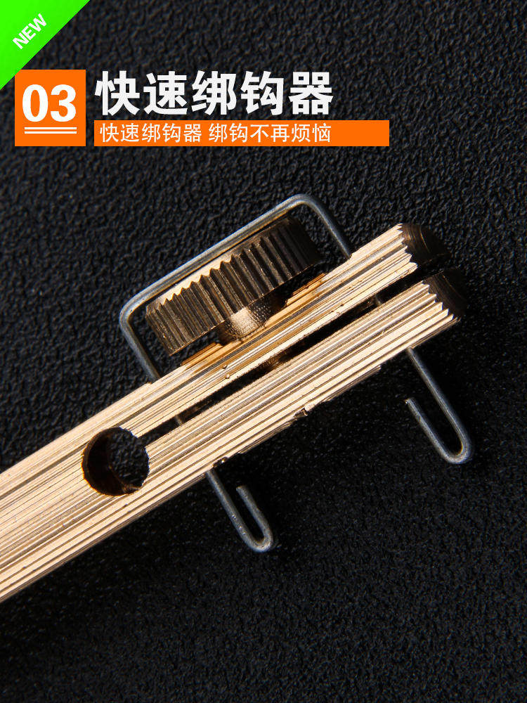 Fishhook tying hook pure copper manual fishing hook tying hook fast sub-line double hook knotter fishing gear accessories