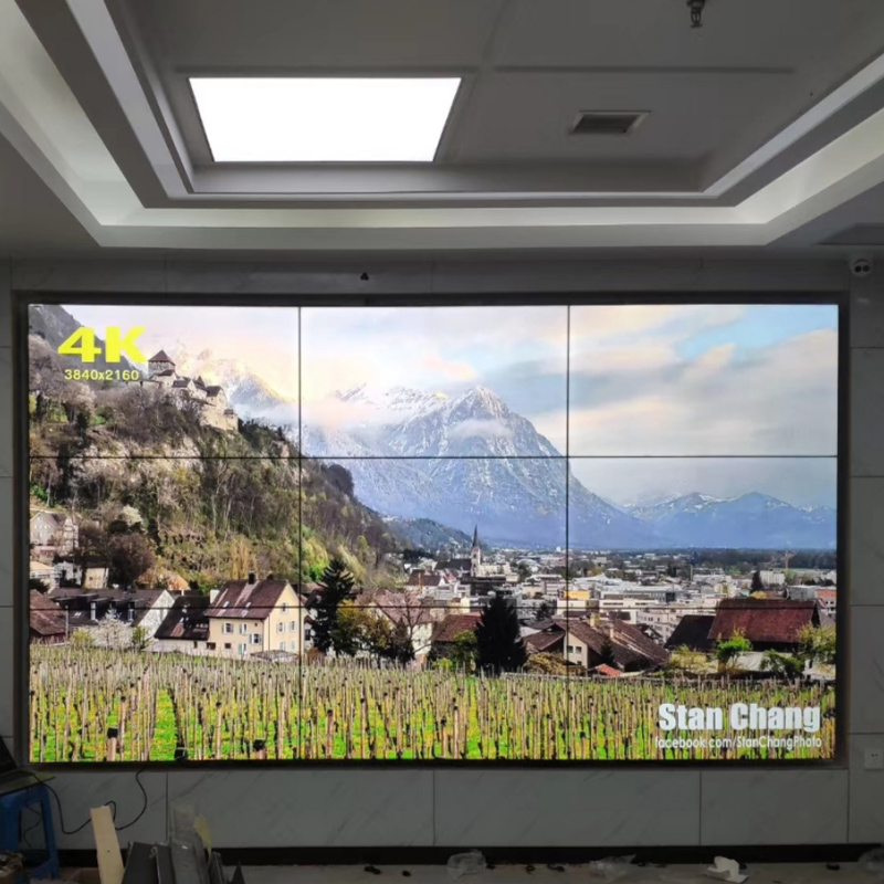 Brand new sample house display center 3 5mm liquid crystal splicing 46 46 49 55 55 inch TV wall Brand BOE LG Display