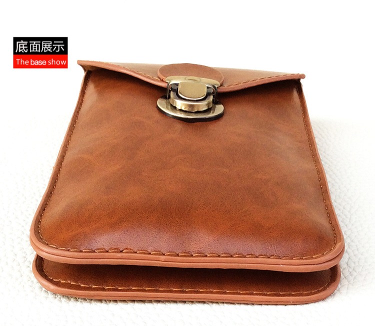 Thời trang túi điện thoại di động mỏng túi nam 6 inch dọc 5,5 đa chức năng treo túi đeo thắt lưng túi da pu túi đựng điện thoại đa năng