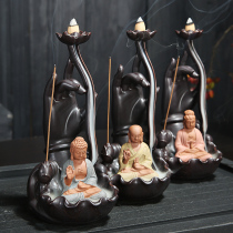 Back-turned incense stove Ceramic Buddha such as Come to Guanyin Honolulu Home Indoor incense Incense Stove Fragrant way Tea Road Creative pendulum