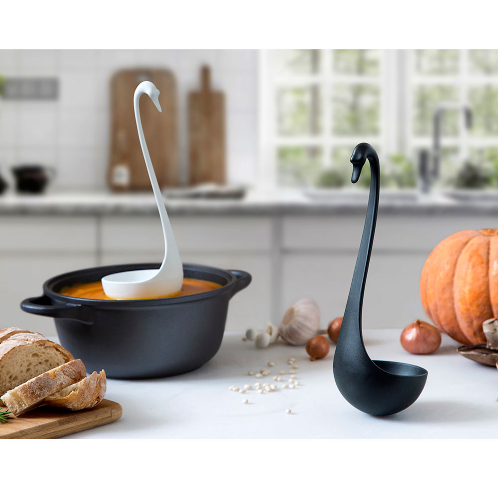 Israel Ototo Design suspended swan spoon, standing without pouring spoon, creative kitchenware net red spoon