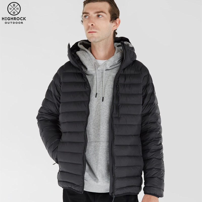 Highrock Tianshi outdoor velvet men's and women's slim-fit down jacket jacket liner lightweight warm and cold-proof clothing V158