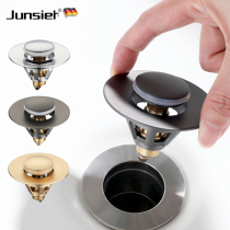 German All-copper Washbasin Face Pool Leaky Plug Washbasin Gun Ash Drainer Bounce Core Press Clamshell Board