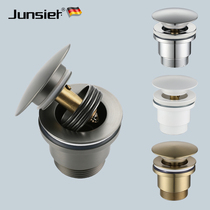 German Washbasin Lower Sprinkler Gun Grey Table Bassin Fuites Plug-in de cuivre bounce Piscine pour le lavage des mains Les raccords de tuyauterie en eau basse désodorisés