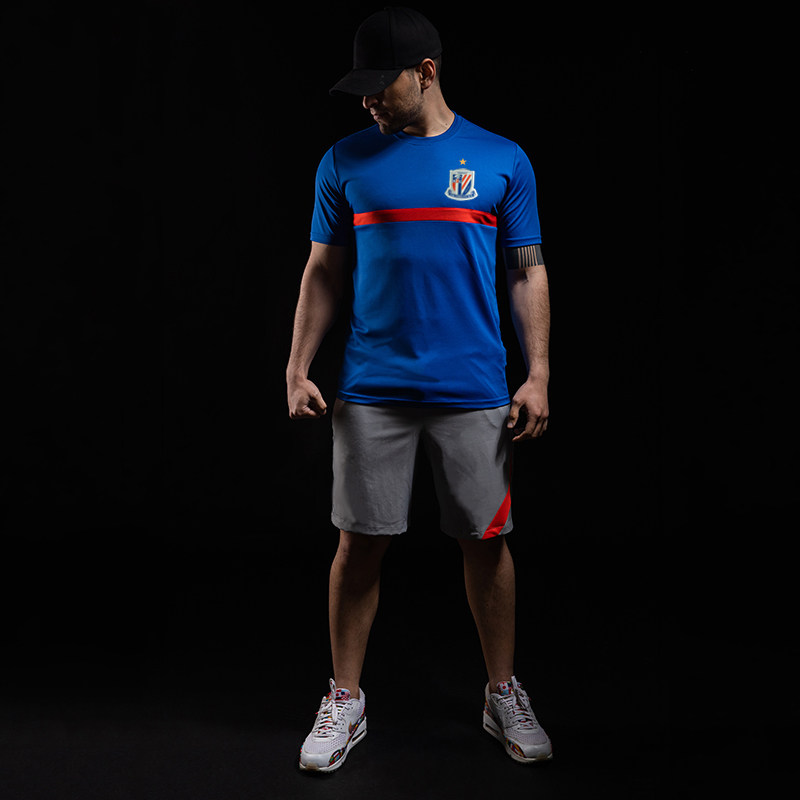 2021 Chinese Super League uniforms Shanghai Greenland Shenhua training uniforms short-sleeved football uniforms suits light board game custom jerseys