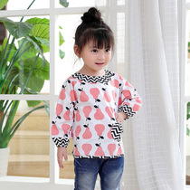 2022 Spring autumn season new pure cotton Anti-wearing clothes baby eating clothes and infant clothes waterproof childrens hood clothes