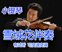 Snow velvet accompaniment (with audiology with a bit of fun violin song 1 variable speed variator 1 = G) -Taobao