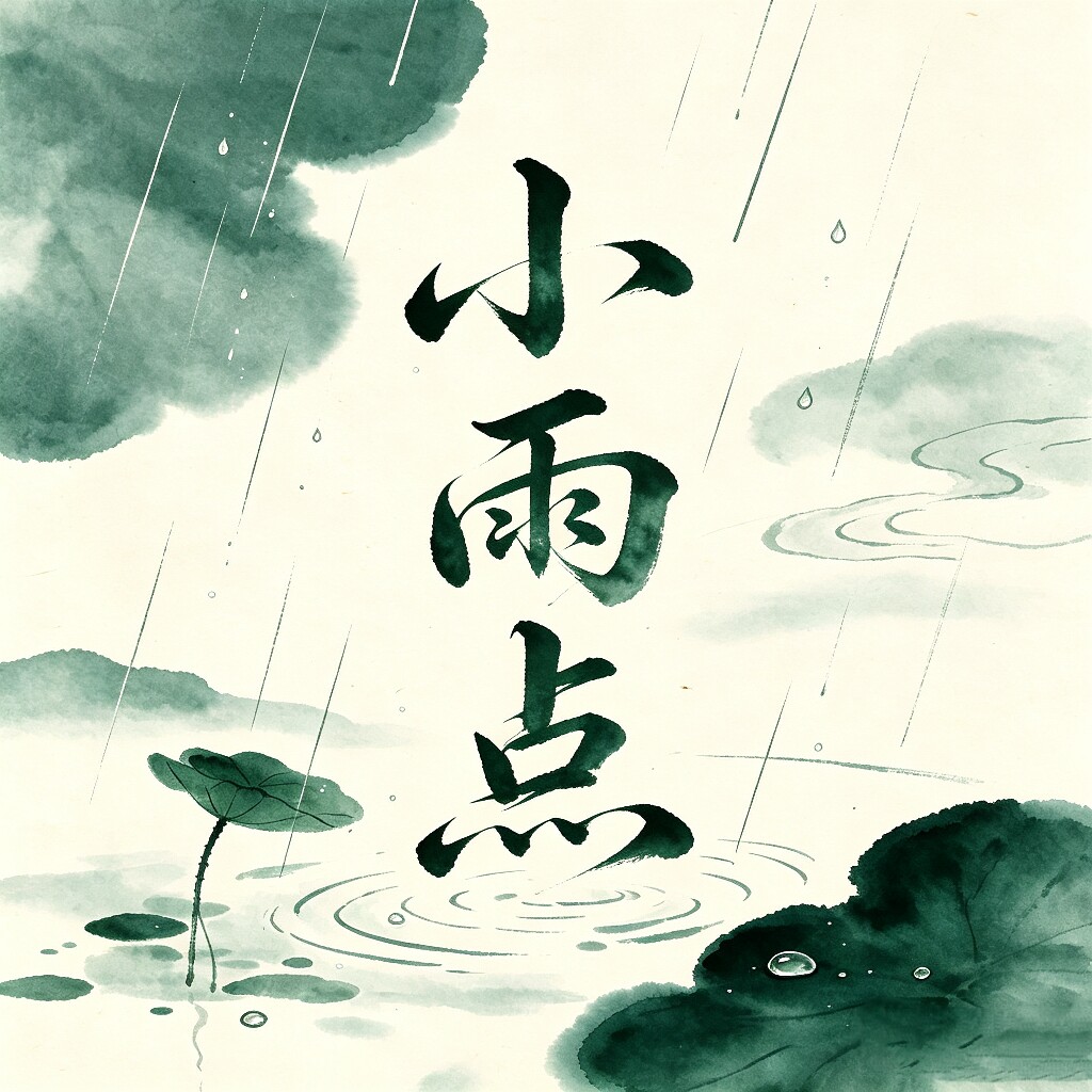 小雨点原创手帕方巾的LOGO