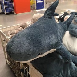 Ah Wu's Same Style Little Shark Doll Bed Cushion Doll Sleeping Girl Plush Toy Children's Day Birthday Gift