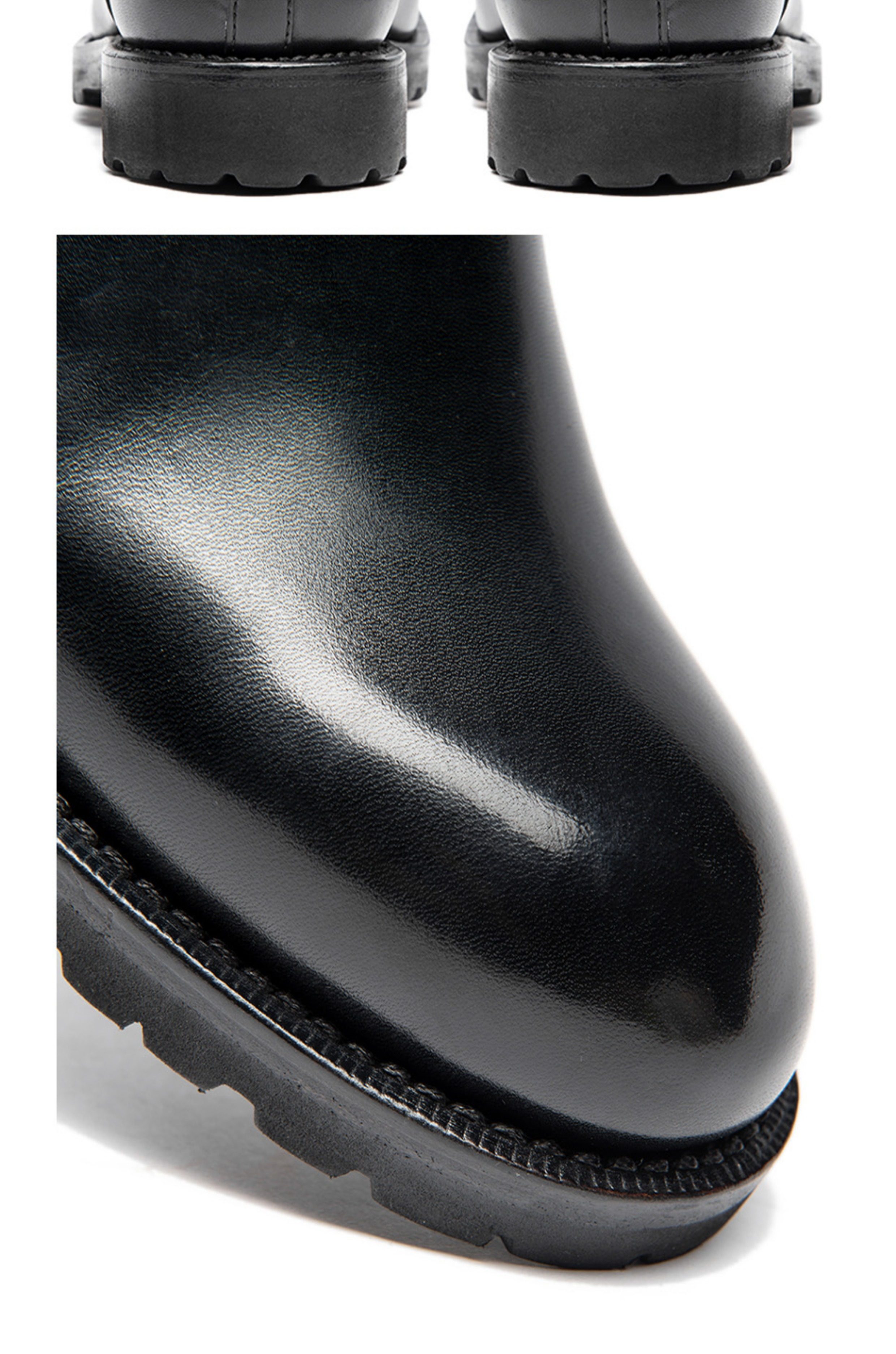 Челси сапоги 玩儿！固特异马丁复古德国万哈梅小牛皮古典优雅中帮短切尔西靴男 Playing tired child