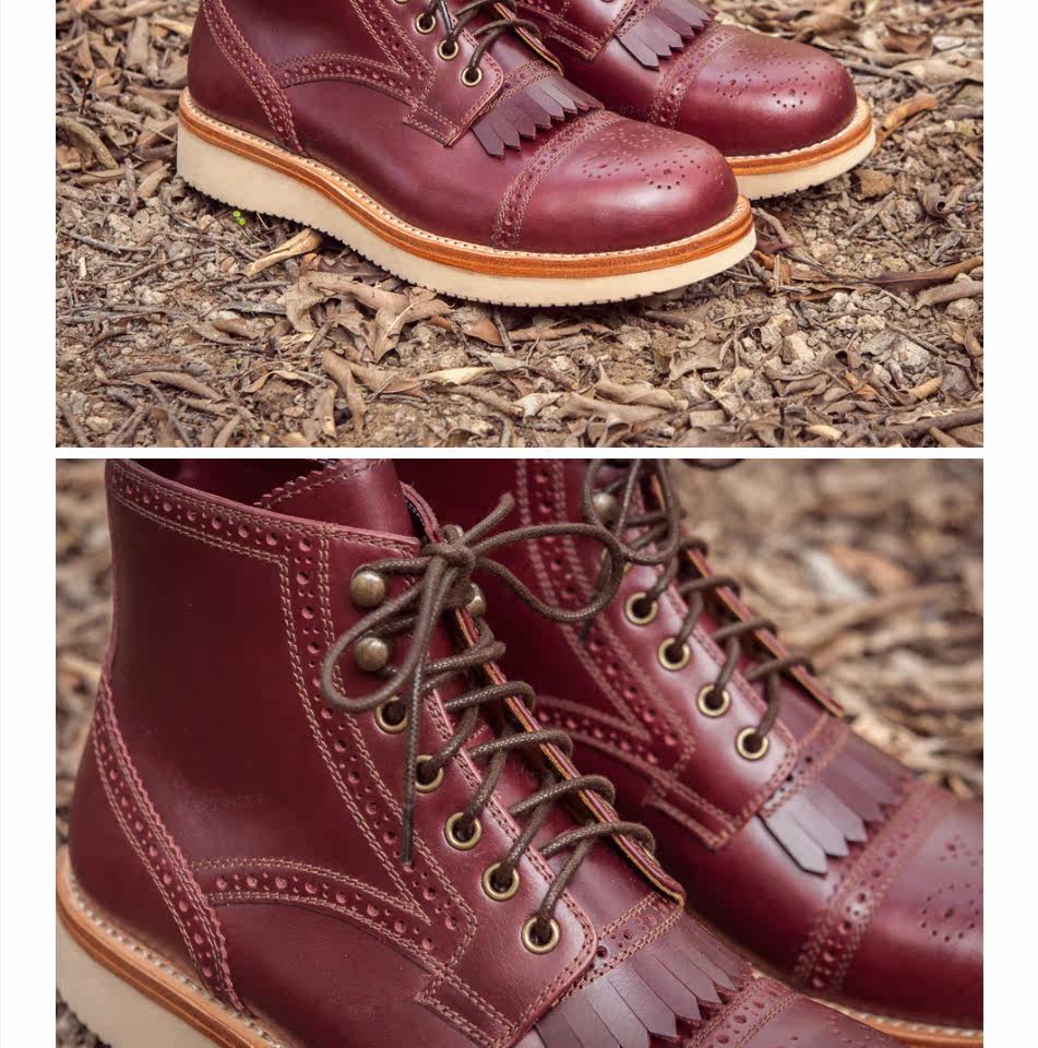 Играть! сэр серия Пересечение ручной работы специальный выбор другой натуральная кожа мужской кисточка мартин сапоги вол стиль резьба ботинки 