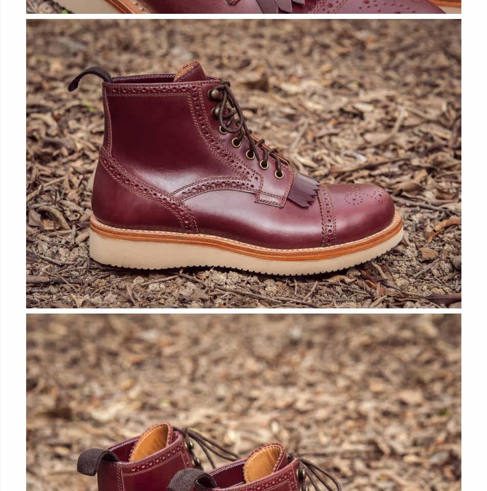 Играть! сэр серия Пересечение ручной работы специальный выбор другой натуральная кожа мужской кисточка мартин сапоги вол стиль резьба ботинки 