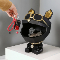 Entrance to the doorway to put the key in the door light and luxurious Nordic tricks dog and dog home adornment.