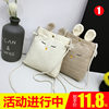 2018 summer new bag handbags Japanese canvas bag mini cute shoulder Messenger bag students small backpack Meng