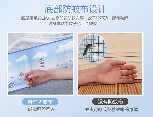 Mông Cổ yurt muỗi lưới miễn phí cài đặt trẻ em chống rơi nhà dây kéo 1,5 m đôi cửa 1,8M ba cửa mã hóa đôi - Lưới chống muỗi màn chống muỗi gấp gọn tiện dụng