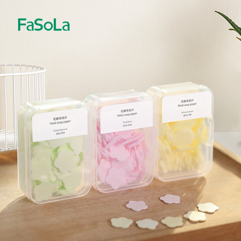 Portable fertilizer tablets Student boxed petal rose Disposable children's hand washing tablets Fertilizer paper mini incense tablets