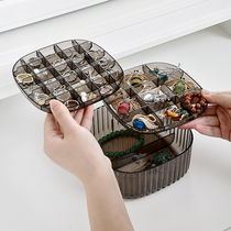 Japans large capacity multi - layer portable jewelry box 2022 new necklace ring earring jewelry accessories contain boxes