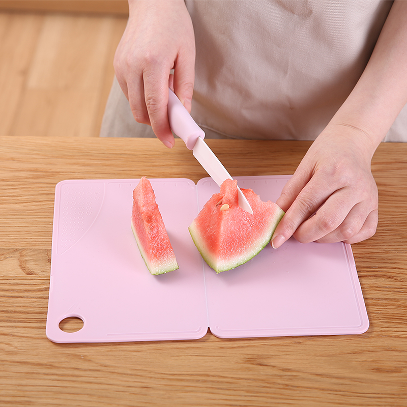 Outdoor Camping Folding Cutting Board Wild Dining Portable Mildew-Proof Plastic Small Case Plate Cut Fruit Sub Food Classified Dormitory Chopping Block