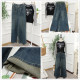 30-5 Autumn and Winter Fashionable Height-Enhancing and Slimming Double-Button Wide-Leg Jeans M0352