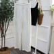 Free Shipping New Style Pocket Pleated High-Waisted Wide-Leg Old Money Style Tencel Linen Pants 628