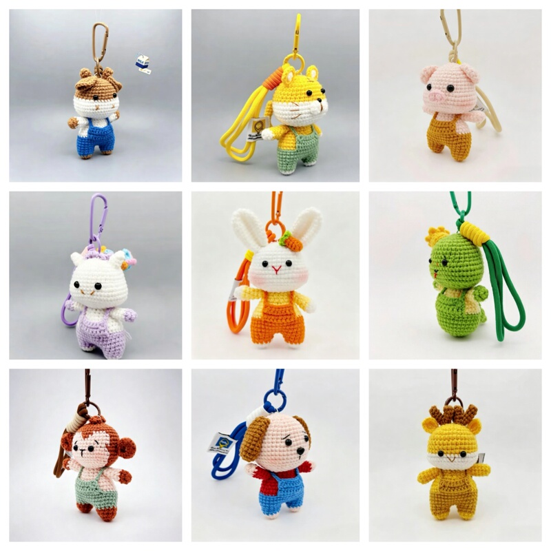 Finished Handmade Crocheted Zodiac Pendant Doll Keychain Backpack Birthday Teacher's Day Gift for Best Friend Girl Finished Handmade Crocheted Zodiac Pendant Doll Keychain Backpack Birthday Teacher's Day Gift for Best Friend Girl