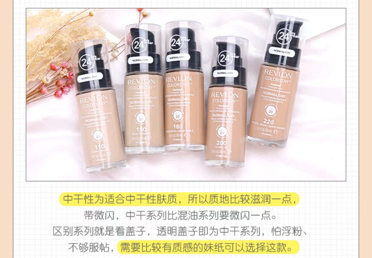 Mỹ Revlon Revlon 24 giờ không trang điểm nền dạng lỏng lâu trôi làm trắng ẩm che khuyết điểm trang điểm nude chính hãng - Nền tảng chất lỏng / Stick Foundation phấn nước missha đỏ