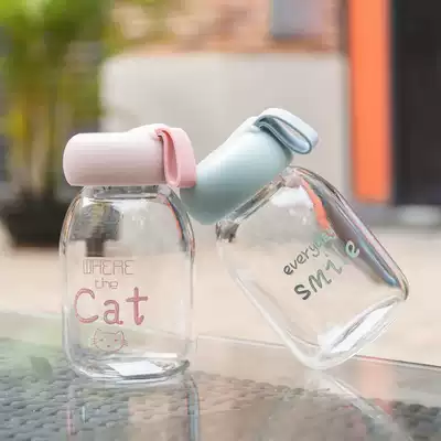 Little fairy glass portable net red water cup female Summer Cup simple mini cute super cute children's Cup