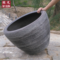 Jingdezhen handmade ceramic fish tank turtle tank water lily bowl lotus bowl lotus pot Balcony decoration town house feng shui porcelain tank