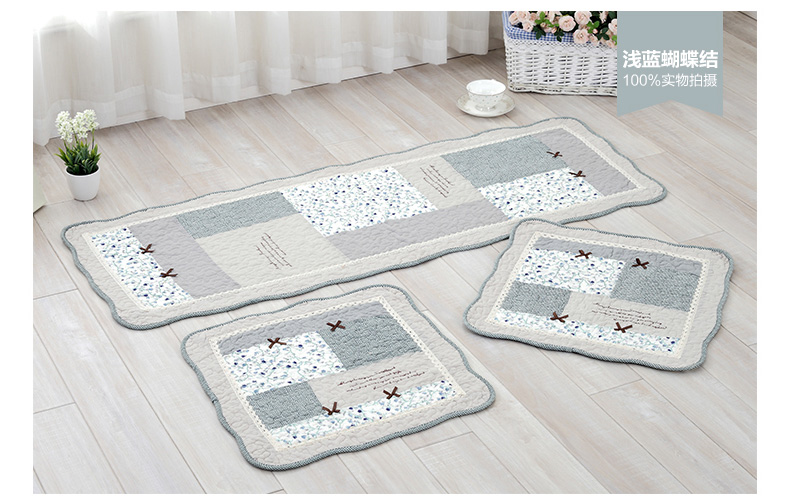 Đặc biệt mùa hè bông xe ghế ngồi xe bốn mùa pad phổ quát dễ thương vườn vải ba mảnh - Ghế đệm / đệm Sofa đệm ngồi ghế gỗ
