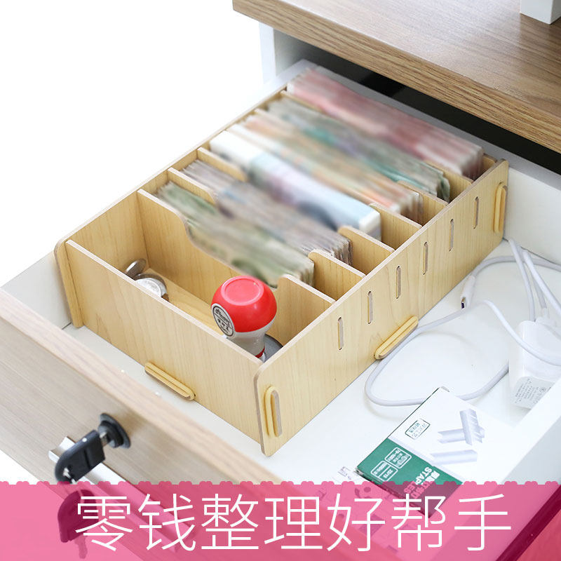 Zero money to put money in box notes Cash commercial drawer money compartment Segregated Money Box Cashier Box-Taobao