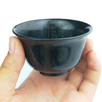 Natural dark green jade bowl jade small tea bowl tea master cup dark green jade tea cup health care jade tea cup