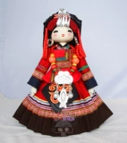Xiaoqing 36 см. Красочные костюмы, этническая человеческая кукла Miao.