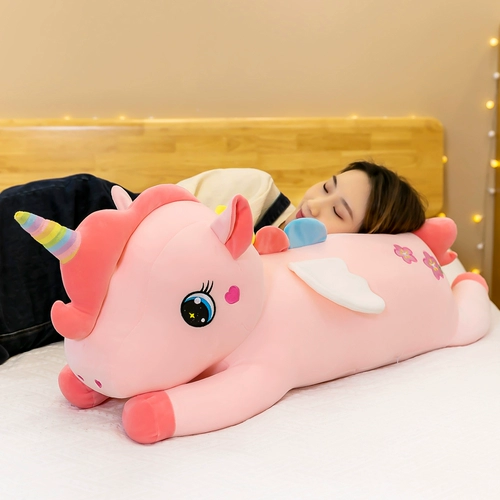 Милая подушка, плюшевая игрушка, тряпичная кукла для обнимания, единорог