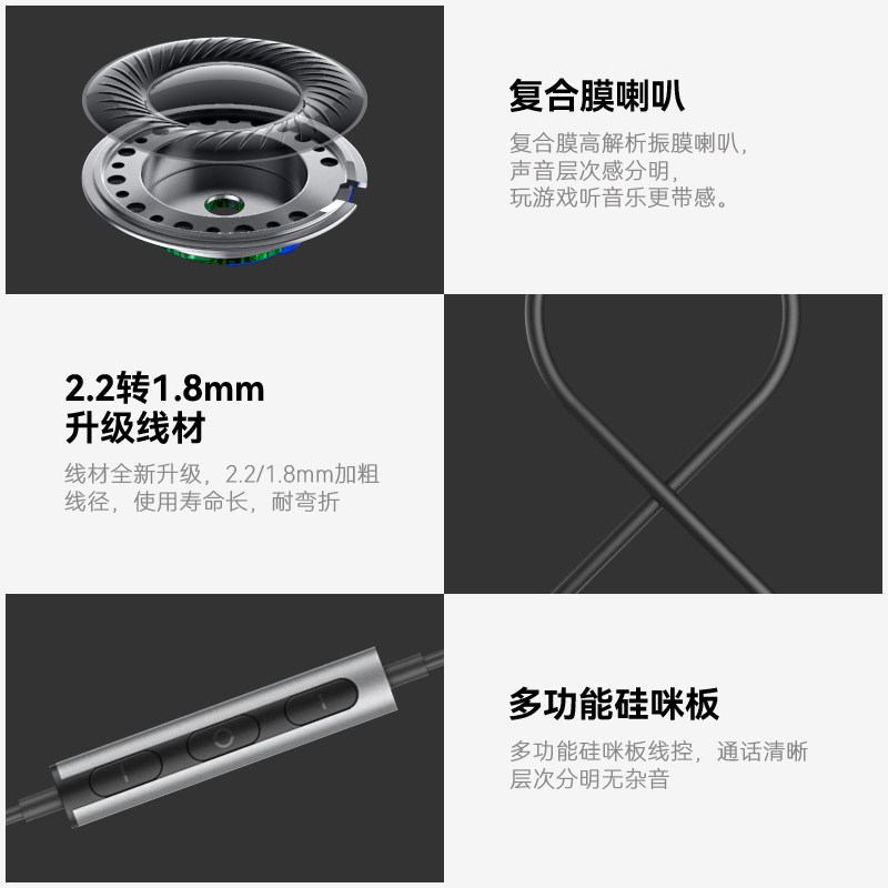 Simple Apple Headphones with Cable for iPhone 6-14, Support Dedicated Original Genuine Interface, Pink, Good-Looking for Girls