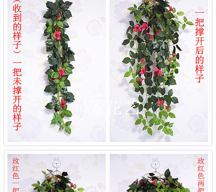 Hoa treo tường mô phỏng hoa lan giả mây treo tường treo hoa giỏ treo trang trí hoa khô treo tường trong nhà treo tường - Hoa nhân tạo / Cây / Trái cây bình hoa giả đẹp