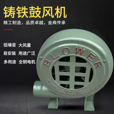Cast iron AC blower 220V centrifugal fan household fire stove small air model industrial powerful fan