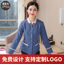 Cleaning clothing long sleeve Hotel Hotel room KTV property housekeeping cleaner uniform autumn and winter womens suit aunt