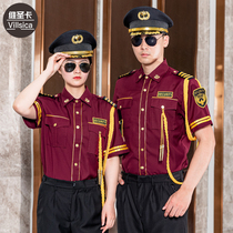 Senior security overalls set 2021 New Image post security ceremonial dress summer uniform thin shirt