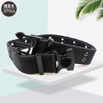 Security Belt Mens multi-function training suit accessories inner and outer belt Black Training belt camouflage uniform matching