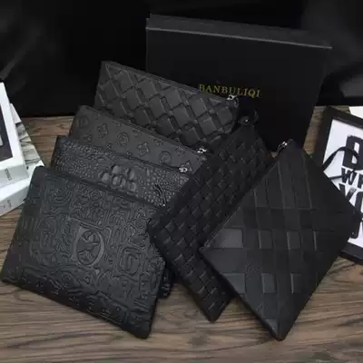 Spring and summer New Tide men's small hand bag European and American men's bag Business Men's letter bag bag net red handbag