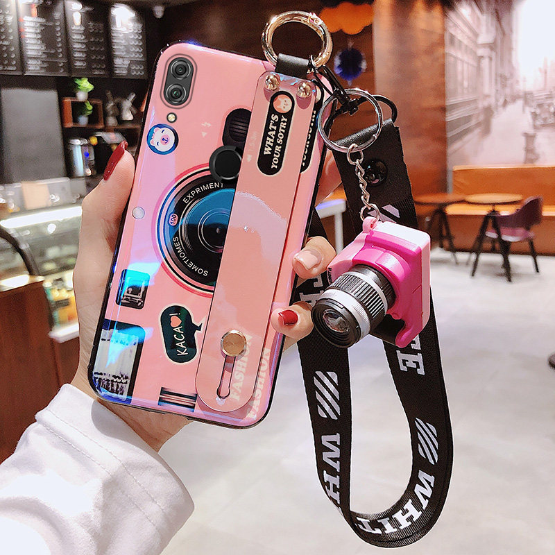 Huawei honor magic2 mobile phone protection shell 8x net red blue light camera wrist 8xmax hanging rope full package anti-fall glory 9 play note10 protective sleeve v9 v9 gel v1