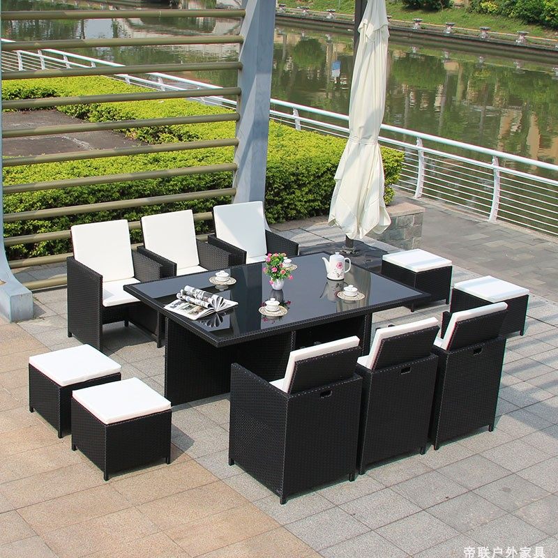 Outdoor table and chair courtyard leisure chair three or five pieces combined high-grade villa Balcony vine garden collection table and chair