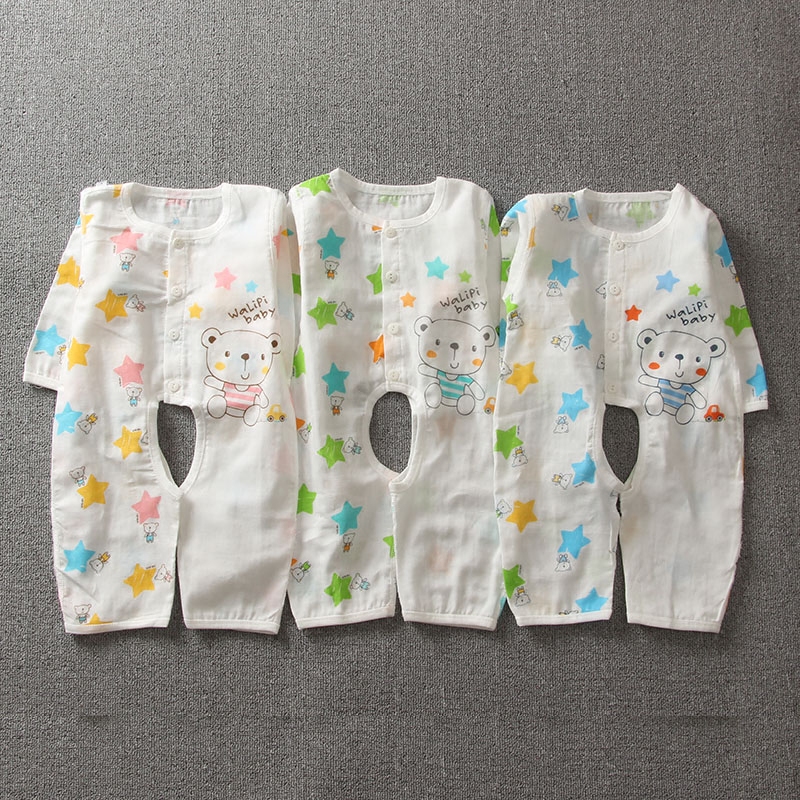 Special clearance does not return do not change summer clothes newborn baby clothes cotton one-piece clothes thin baby long sleeve ha clothes